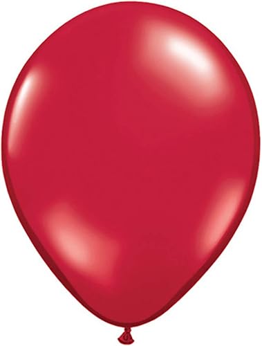 Qualatex Globos de látex rojo rubí de 5 pulgadas (100 unidades)