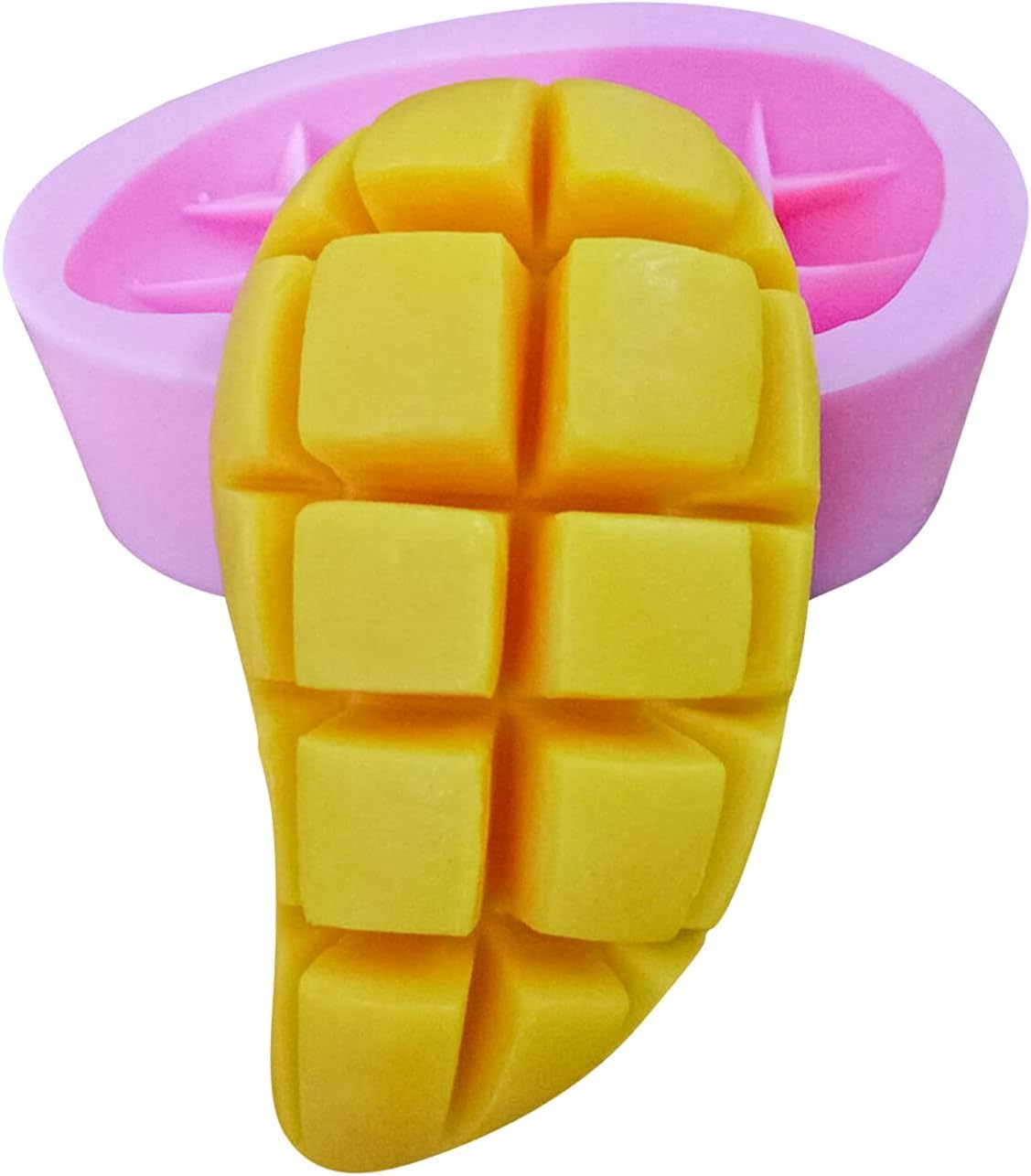 RKPM HOMES Mango Shape Soap Molds I 3D Fondant Fruit Silicone Mould I Handmade Sharp Soap Making Forms I for Lotion Bar Cake Chocolate Candy Ice DIY Candle Resin Art Craft, Decoration Tools - 1 Cavity-image-5