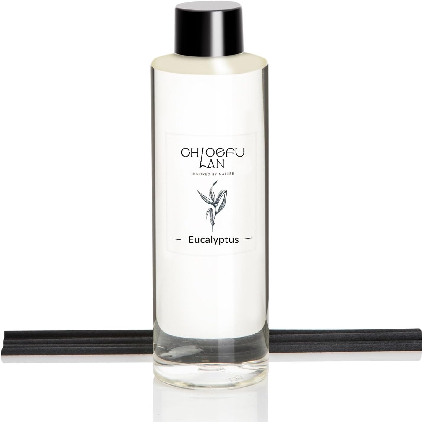 Chloefu LAN Eucalyptus Diffuser Refill Scented Oil 6.76 fl oz Natural Essential Oil - Best for Farmhouse Bathroom Decor, Air Diffuser, 0% Alcohol, Non Toxic Air Freshener
