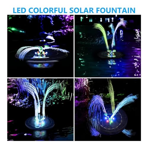 Fuente de agua con energía solar de 6 W y panel independiente con cable 5