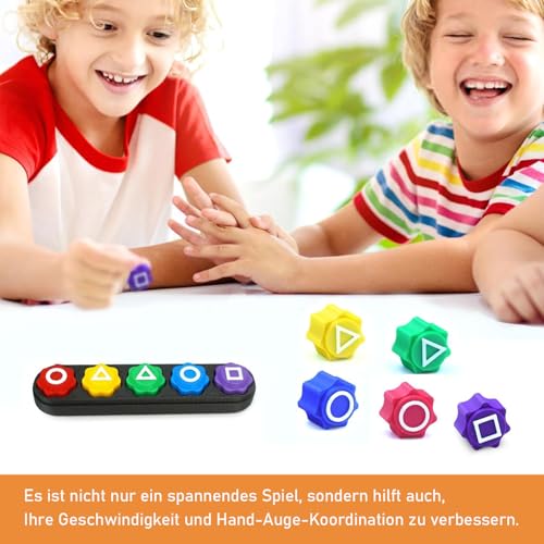 Xsybegdlk Gonggi Korean Game, Traditionelles Koreanisches Spiel, Gonggi Game Set für Alle Altersgruppen Hand-Auge Koordinationstrainingsspielzeug, Familienaktiv