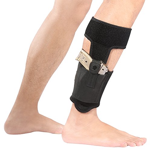 Yosoo Ankle Holsters with Magazine Pouch Concealed Carry Gun Holster Fits Glock 42 43 27 19 17 26, Ruger LCP, Bodyguard 380, Revolvers, S&W, M&P Shield, 38 Special 9mm Small Frame Pistol