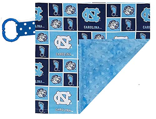 Image of Future Tailgater North Carolina UNC Tar Heels Licensed 10" x 10" Baby Crinkle Minky Lovey