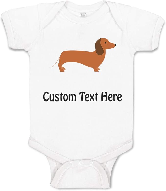 Cute Rascals Baby Bodysuit Dachshund Dog Lover Pet A Boy & Girl Baby Clothes Funny Cotton