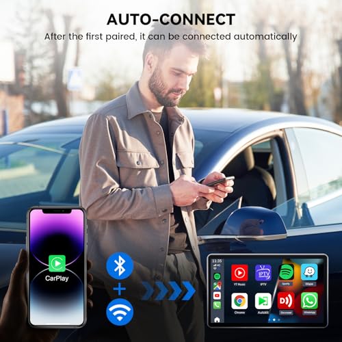 Wireless CarPlay Adapter, Converts Wired to Cable-Free Carplays Plug & Play Dongle Cordless Control (Black, Wireless CarPlays Adapter) by Tussvie - Image 7