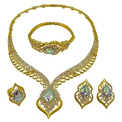 AB color Big Rhinestone Necklaces