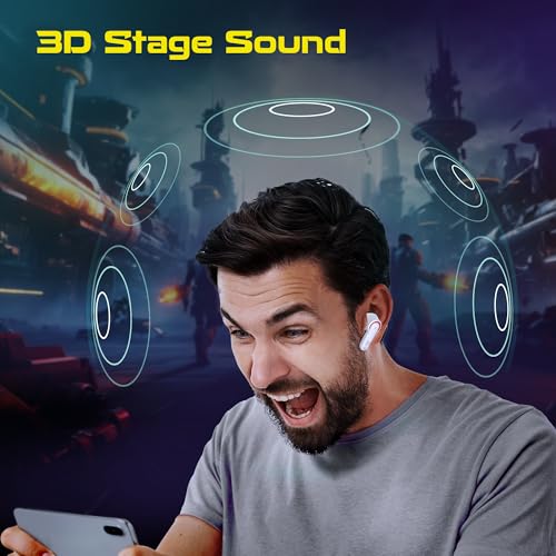 Image of CrossBeats Fury Max Gaming TWS in-Ear Buds |100hr Playtime Bluetooth Earphones | RGB Lights | BT v5.4 | 30ms Low Latency | 360 Spatial Audio | 3D Sound Stage | 6 mics AI ENC | Dual EQ Modes(Grey)