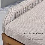 Purple Leaf Essgruppe 8 Personen Rattan & Teak Grau