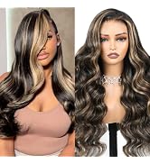 Arabella 5x6 Ready to Go Glueless Wigs Human Hair 1B/27 Highlight Lace Front Wig Human Hair 210% ...
