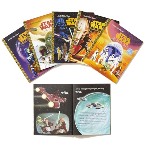 The Star Wars Little Golden Book Library (Star Wars): The Phantom Menace; Attack of the Clones; Revenge of the Sith; A New Hope; The Empire Strikes Back; Return of the Jedi - Image 3