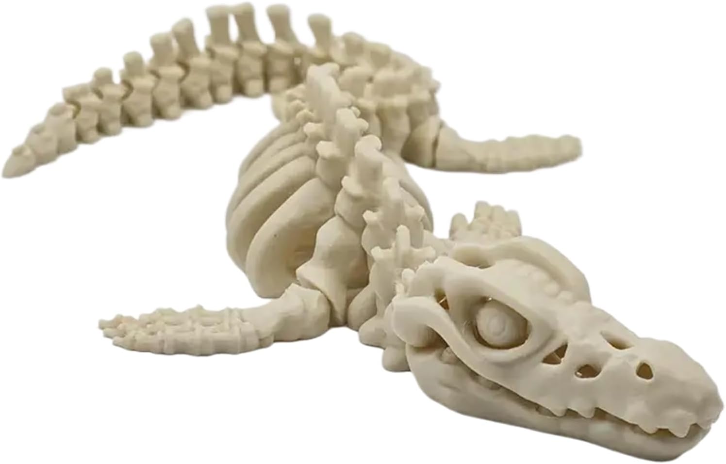 Mosasaurus Skeleton, Articulated Figurine, 3D Printed Dinosaur Model, Realistic Design with Detailed Display, Lightweight Material, for Teens Adults Home Office Display Fishing Tank Aquariums