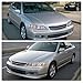 DWVO Headlights Assembly Compatible with 98-02 1998 1999 2000 2001 2002 Accord Chrome Housing Headlamp