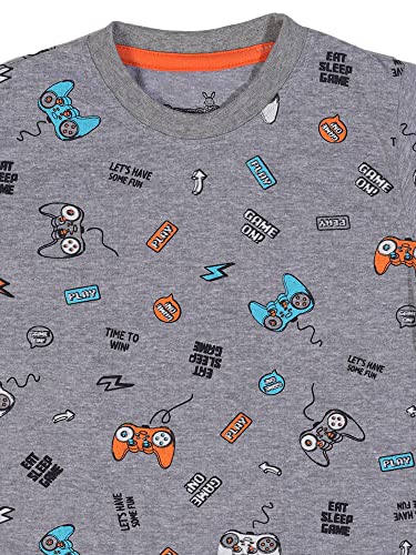 Image of Round Neck Tshirts | Half Sleeves Cotton Printed T Shirts Regular Fit for Boys (Pack of 2)