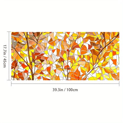 Película decorativa para ventana con efecto vitral 39.3×17.7 pulgadas miniatura 3