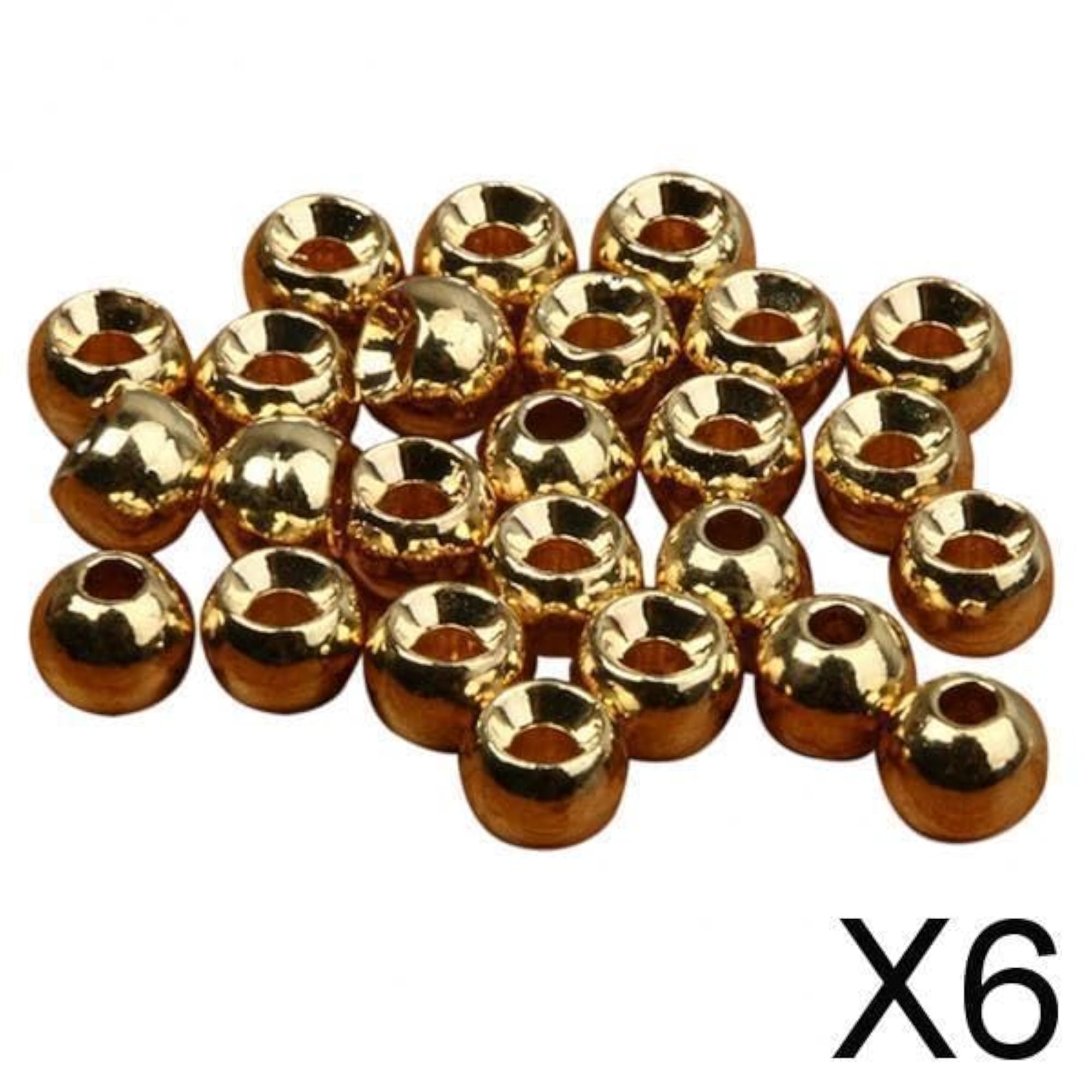 25pcs Tungsten Slotted Fly Tying Head Beads for DIY Projects