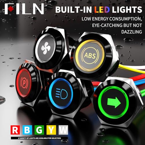 Lámparas LED Indicadoras 19mm 2 Piezas Luz Blanca miniatura 2