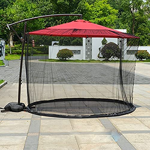 Filet de parasol noir réglable haut de gamme pour extérieur