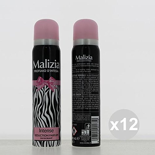 Lot 12 Malicieuse Déodorant Femme Spray 100 Intense Parfum Pour Le Corps