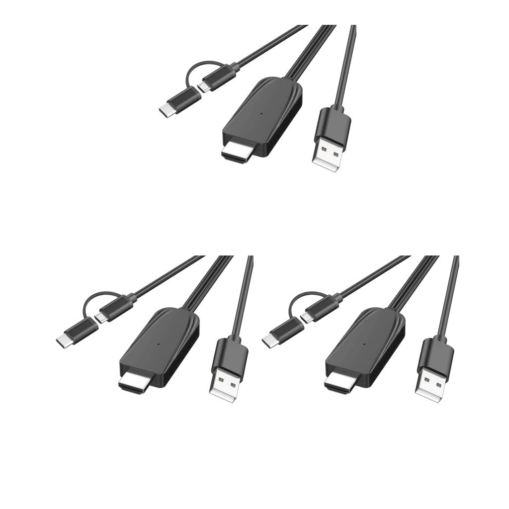 3 set 1080P Tipo C/Micro USB a Cavo adattatore HDTV Cavo Adattatore 2 Metri