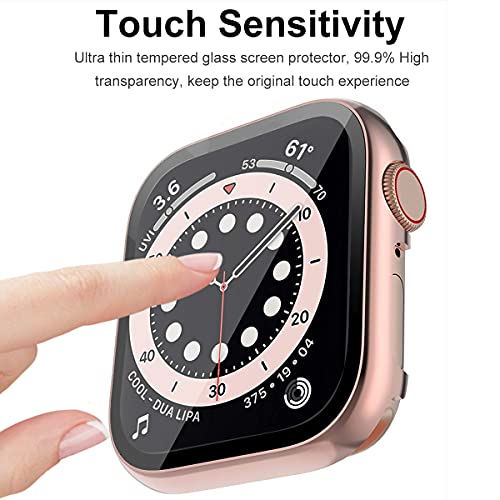 Miimall Case Compatible with Apple Watch SE Series 6/5/4 44mm Screen Protector - Image 4