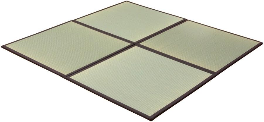 Tatami Japanese Igusa Mattress Indigenous Unit MAT Made in Japan 4 piece set (Brown)