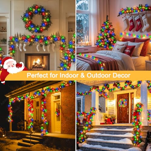 CCILAND Christmas Tree Lights Mains Powered, 40M 400 LED String Lights Outdoor with Remote Timer 8 Modes Plug in Fairy Lights for Garden Patio Porch Party Decorations (Multicolour) - Image 6