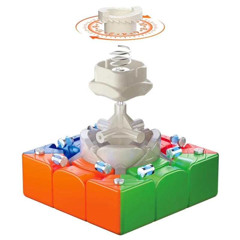 Image of HAWKISTER Qiyi M Pro 3X3 Magnetic Speed Cube, Qy 3X3X3 Professional Stickerless Magic Cube Puzzle, 2024 Edition, For Kid