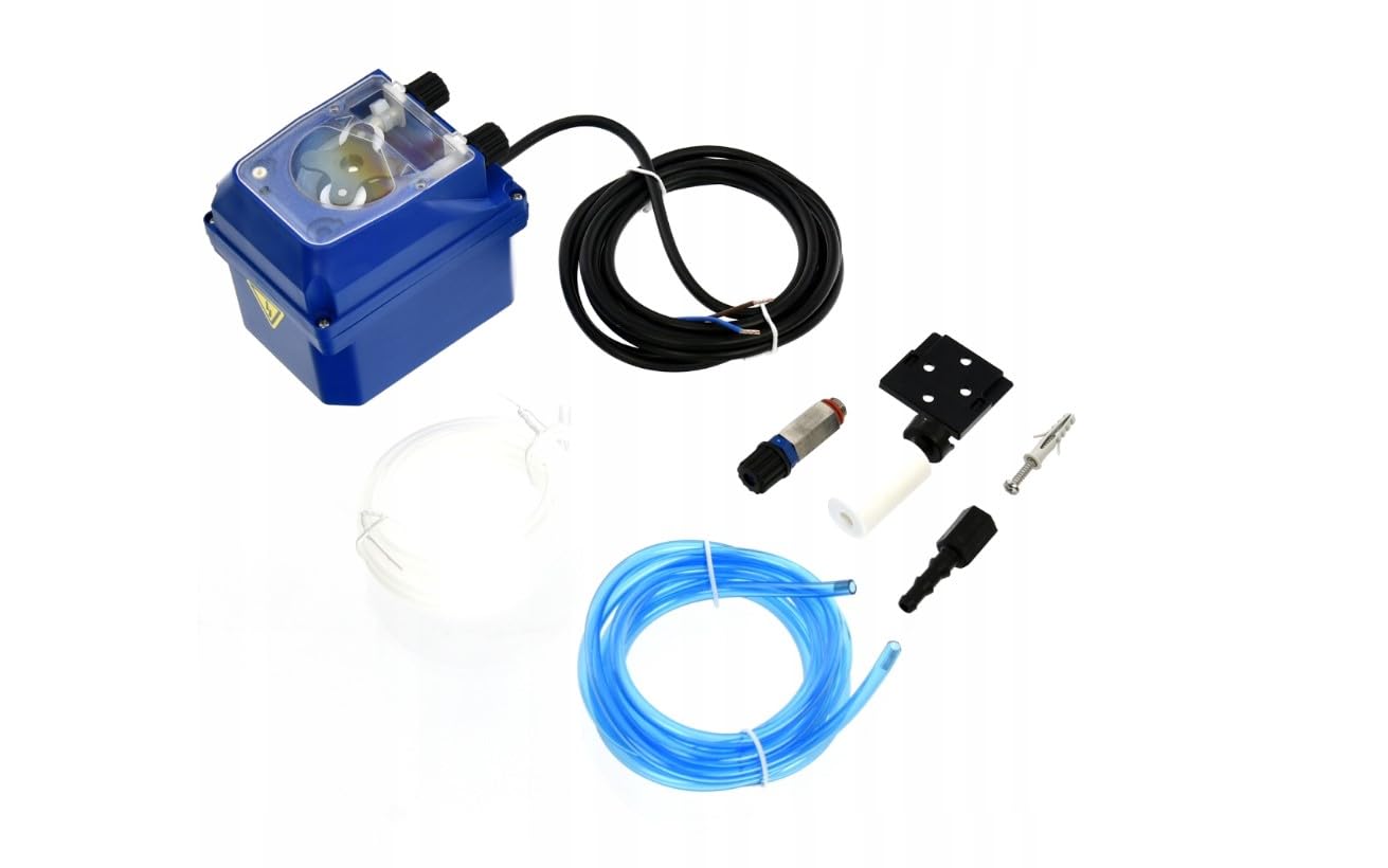 PER1 brillantante dosatore 0-0,7 l/h 230 V con set di collegamento - pompa peristaltica per macchine professionali - universale per gastronomia, hotel, grandi cucine e sistemi di lavaggio