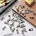 Yaocom 200 Pcs 2020 Series M3 T Nuts Half Roll in Spring Silver Thread Spring Carbon Steel European Standard T Nut for Aluminum Extrusion Profile