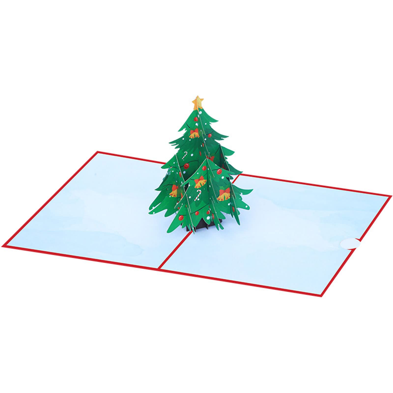 Kalttoy Christmas Cards Green Christmas Tree for Cards Envelopes 3D Holiday Greeting New Yea for Kids