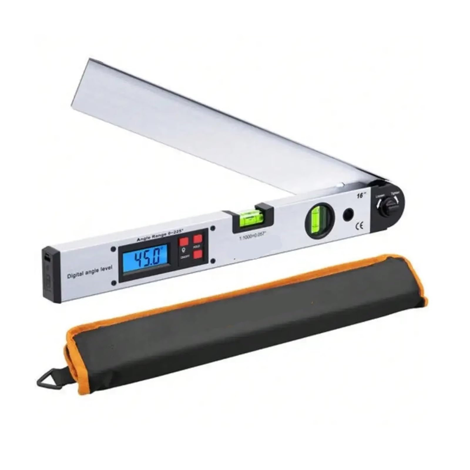 Niveau rapporteur numérique 0-225° LCD pour angle horizontal et vertical