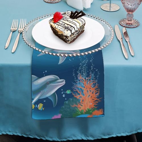 Servilletas de Tela Cuadradas 18x18 Pulgadas Pack 4 miniatura 4