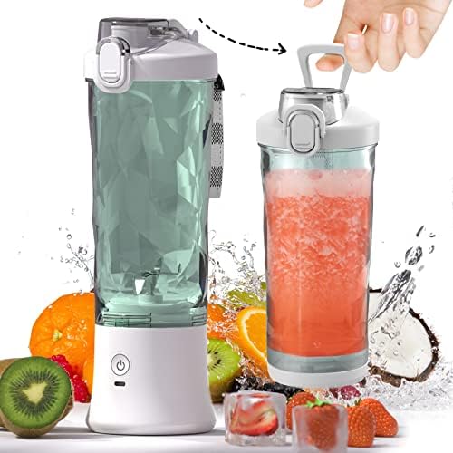 Portable Blender,Personal Size Blender for Shakes and Smoothies with 6 Blade Mini Blender 20 Oz for Kitchen,Home,Travel