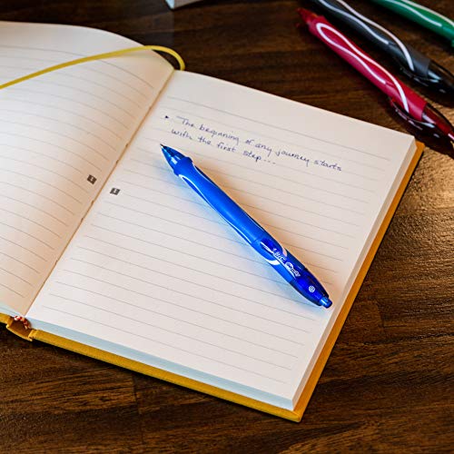 Image of BIC Gel-Ocity Quick Dry Gel Pens, Medium Point Retractable Gel Pen (0.7mm), 3-Count