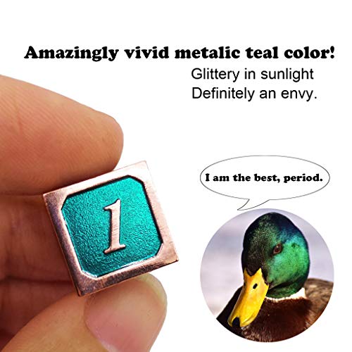 Haxtec Metal Dnd Dice Set Copper Teal Polyheral Dice For Rpg D&D Dungeons And Dragons Gifts W/ Pu Leather Dice Bag #TOP3