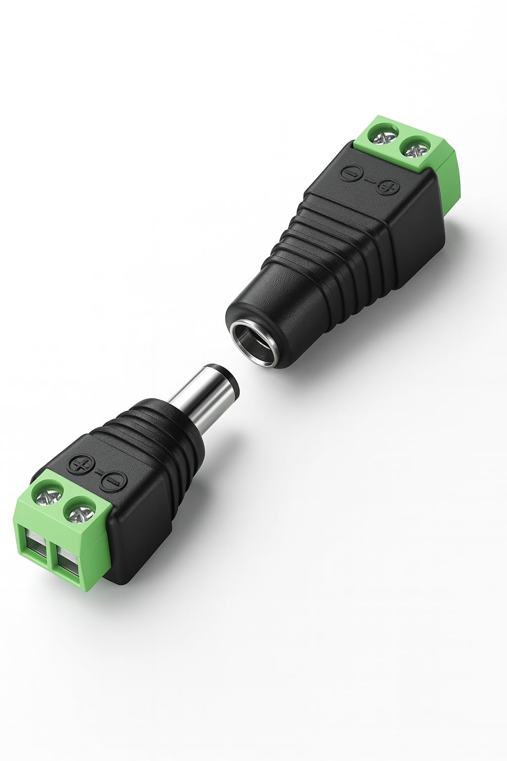 Ltronix DC Power Jack Connector Set, 10 Pairs Male + Female, 2.1 x 5.5mm, 12V/24V, for CCTV LED Strip Light, DVR-image-17