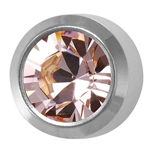 Studex June/Alexandrite Mini 2mm Stainless Steel Bezel Setting Ear Piercing Stud Earrings Birthstone