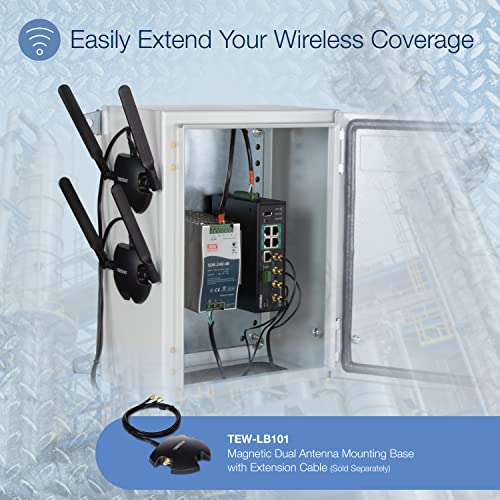 Trendnet Industrial Ac1200 Wireless Gigabit Poe+ Router,Ti-Wp100, Black #TOP1