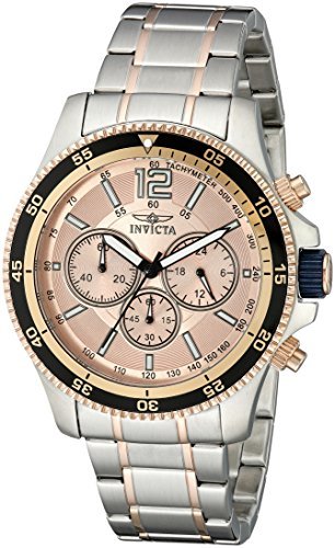 CrN^ Invicta Men's Y jp 13977 Specialty Analog Display Japanese Quartz Two Tone Watch v [sAi]