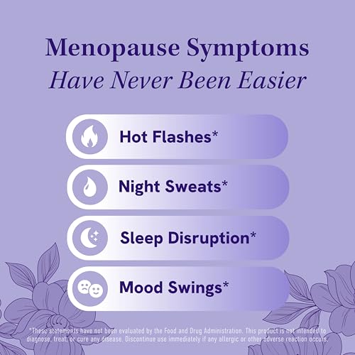 Image of Menopause Supplement for Women Hot Flashes & Night Sweats | Hormone Balance, Menopause Relief for Women & Perimenopause Support | With Black Cohosh, DIM & Red Clover | Third-Party Tested | 30 Ct