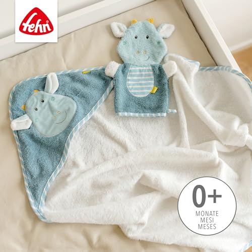 Fehn Kapuzenbadetuch Drache – Bade-Poncho aus Frottee mit Kapuze – Ansicht 2