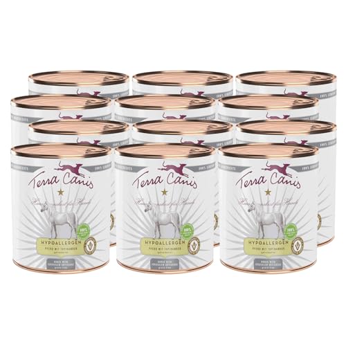 Produktbild von Terra Canis Hypoallergen Pferd mit Topinambur - 12 x 800 g