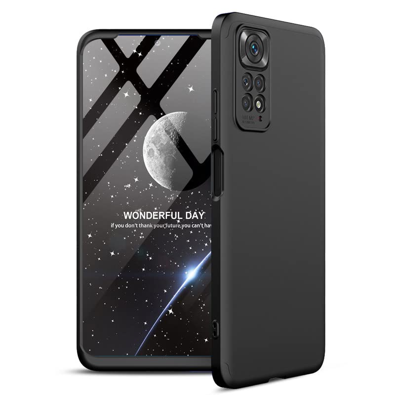 Cascov Full Body 3-in-1 Slim Fit (Full Black) Alround 360 Protection Back Case Cover for Redmi Note 11 Pro Plus (B0BGQ827X1) Amazon Price History, Amazon Price Tracker