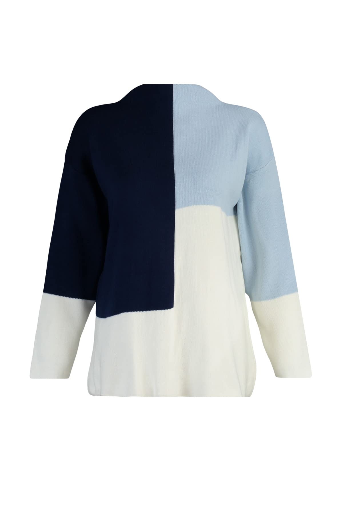 Trendyol Jersey - Azul - Casual Suéter Mujer (Pack de 1)