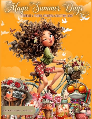 Magic Summer Days A Bright & Playful Ephemera Collection Book: 300+ Illustrated Summer days Elements for Junk Journals, Collage, Scrapbooking & Paper Crafts image 2