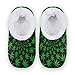Rxyy Vert Marijuana Cannabis Feuilles Chaussons pour Femmes Hommes Unisexe Femme Hiver Chaud Maison Pantoufles Chaussettes Fuzzy Pieds Chaussons Chambre - Multicolore - multicolore, 43/45 EU