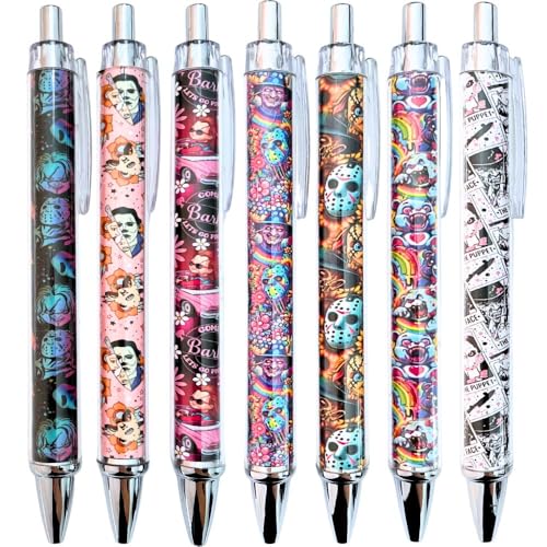 YJ PREMIUMS Horror Pens Set – 7PC Scary Mask Creepy...