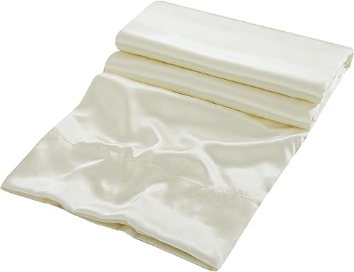 Miniatura 7 de Sábana encimera de satén, sábana encimera Queen, 1 sábana superior gris plateado, sábanas planas de seda extra suaves que se venden por separado,