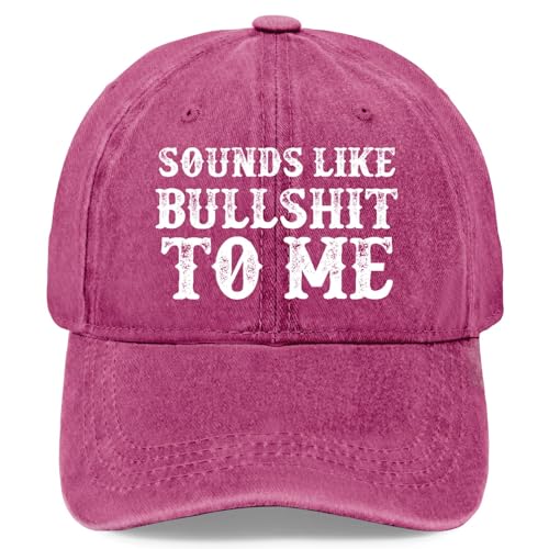 TRSGYWHS Sounds Like Bullshit to ME Hat Men Fashion Baseball Hats Funny Birthday Gifts for Husband