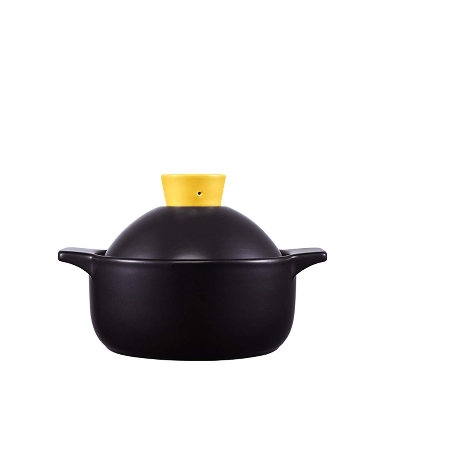 Keramische braadpan, braadpan met deksel, keramische pot, soep, pappot, pot voor het koken van soep, huishoudgas, geschikt voor stoofpot, gestoofd en vele andere kookmethodes